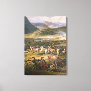 Battle Mount Thabor, detail Napoleon en zijn Canvas Afdruk