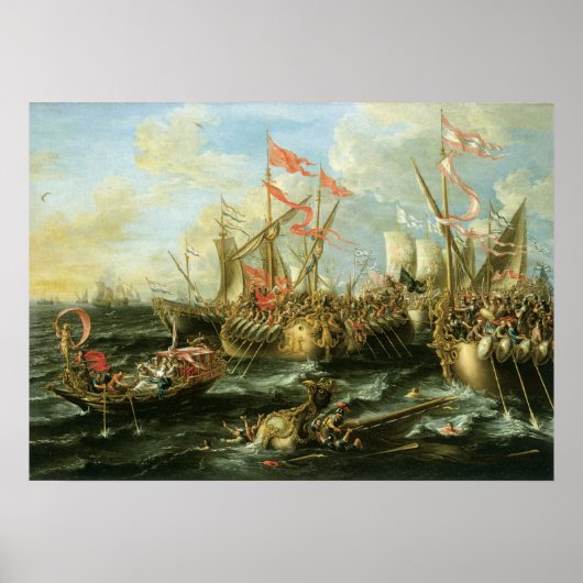 Battle of Actium, 2 september 31 voor Christus; 16 Poster (Voorkant)