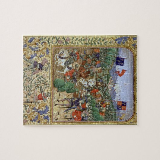 Battle of Agincourt, 25 oktober 1415 (w/c op pap) Legpuzzel (Horizontaal)