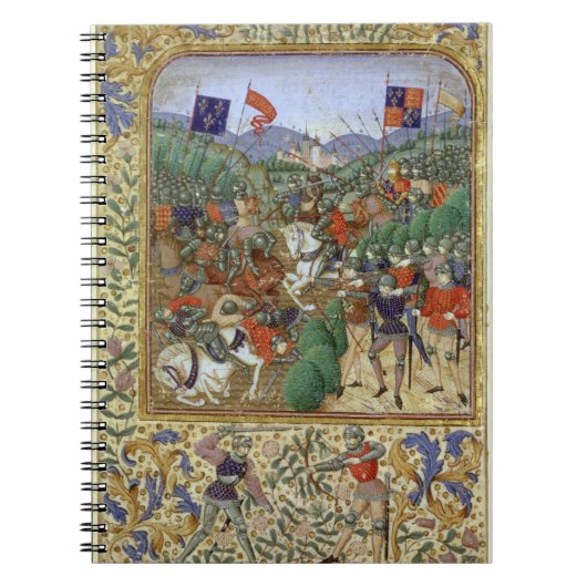 Battle of Agincourt, 25 oktober 1415 (w/c op pap) Notitieboek (Voorkant)