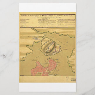 Battle of Bunker Hill Map 1775