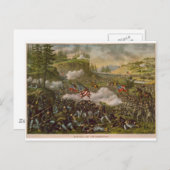 Battle of Chickamauga, gepubliceerd rond 1890 Briefkaart (Voorkant / Achterkant)