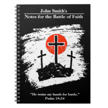 Battle of Faith - Custom Notitieboek Crosses On Hi