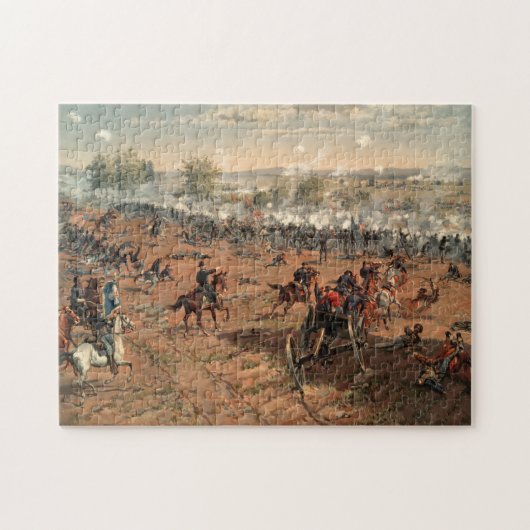 Battle of Gettysburg Civil War 19th Century Print Legpuzzel (Horizontaal)