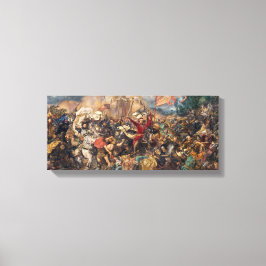 Battle of Grunwald (Medieval Military Scene) (War) Canvas Afdruk
