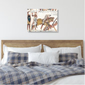 Battle of Hastings- Bayeux Tapestry King Harold Canvas Afdruk (Insitu (Slaapkamer))