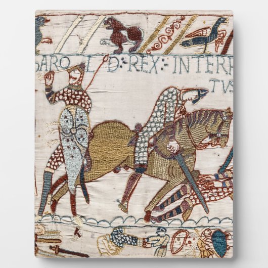 Battle of Hastings- Bayeux Tapestry King Harold Fotoplaat (Voorkant)