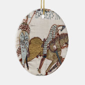 Battle of Hastings- Bayeux Tapestry King Harold Keramisch Ornament (Rechts)