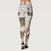Battle of Hastings- Bayeux Tapestry King Harold Leggings (Achterkant)