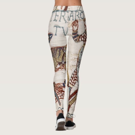 Battle of Hastings- Bayeux Tapestry King Harold Leggings (Achterkant)