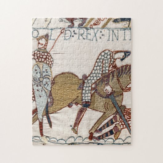 Battle of Hastings- Bayeux Tapestry King Harold Legpuzzel (Verticaal)