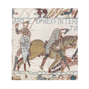 Battle of Hastings- Bayeux Tapestry King Harold Notitieblok