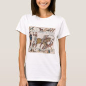 Battle of Hastings- Bayeux Tapestry King Harold T-shirt (Voorkant)