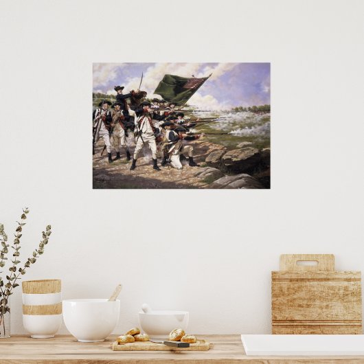 Battle of Long Island, Canvas Art Print (Keuken)