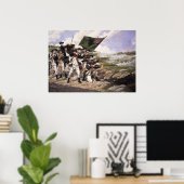 Battle of Long Island, Canvas Art Print (Thuiskantoor)