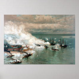 Battle of Mobile Bay - Burgeroorlog Poster