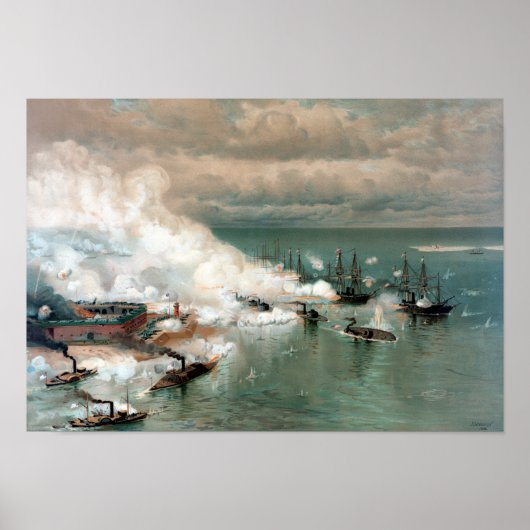 Battle of Mobile Bay - Burgeroorlog Poster (Voorkant)