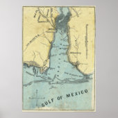 Battle of Mobile Bay Map Poster (Voorkant)