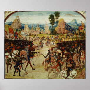 Battle of Poitiers, van Froissart's Chronicle Poster