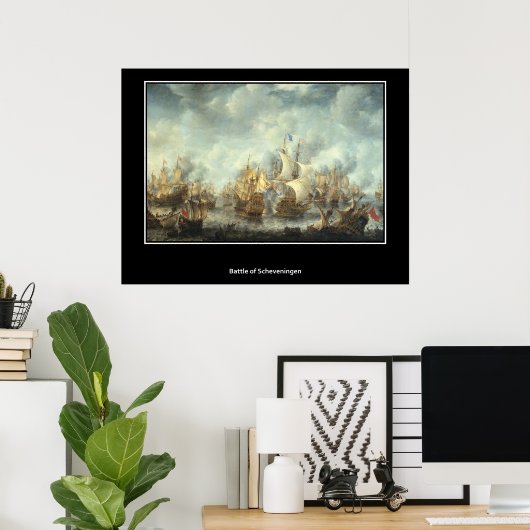 Battle of Scheveningen 1653 Vintage Poster (Thuiskantoor)