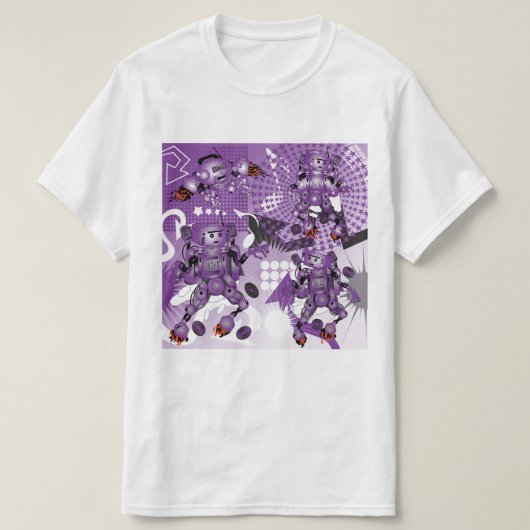 battle of the Hiphop Robots  T-shirt (Design voorkant)