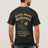 Battle Ready Believer T-shirt (Achterkant)