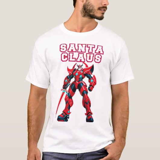 Battle-Ready Santa: de ultieme kerst krijger T-shirt (Voorkant)