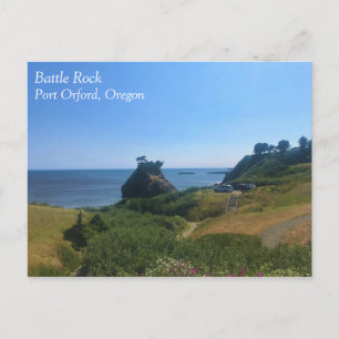 Battle Rock, Port Orford, OR Briefkaart