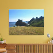 Battle Rock, Port Orford, OR Canvas Afdruk (Insitu (Woonkamer))