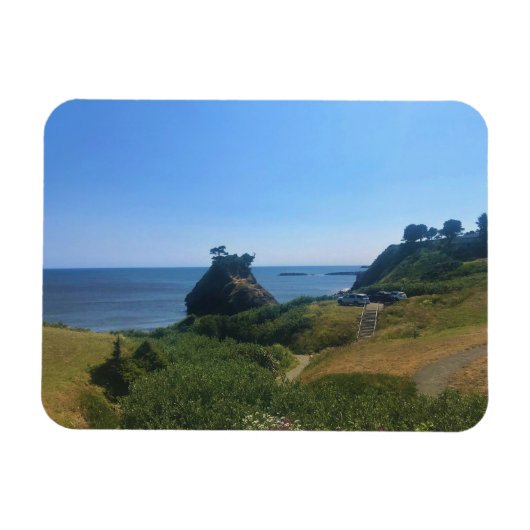 Battle Rock, Port Orford, OR Magneet (Horizontaal)