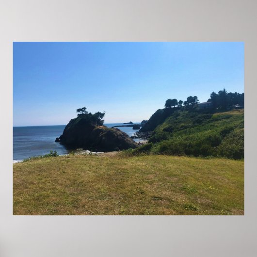 Battle Rock, Port Orford, OR Poster (Voorkant)