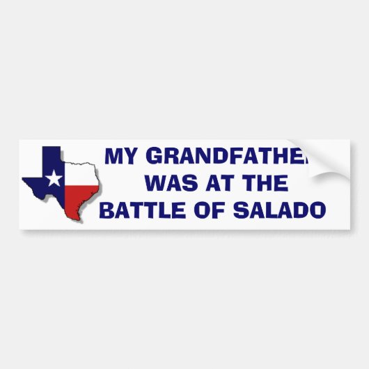 BATTLE SALADO BUMPERSTICKER (Voorkant)