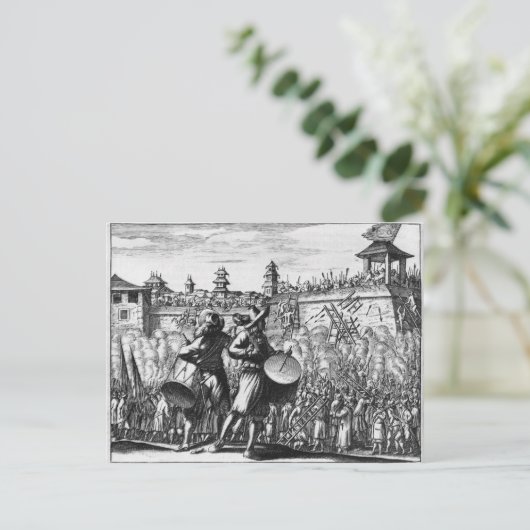 Battle scene briefkaart (Staand voorkant)