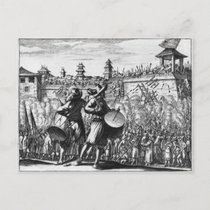 Battle scene briefkaart