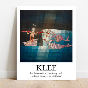 Battle scene by Paul Klee Poster