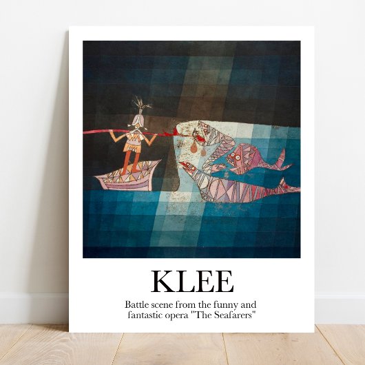 Battle scene by Paul Klee Poster