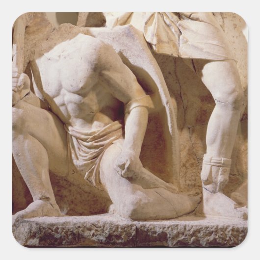 Battle scene, c.169 vierkante sticker (Voorkant)
