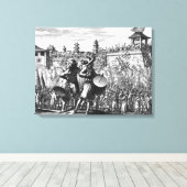 Battle scene canvas afdruk (Insitu (Houten vloer))