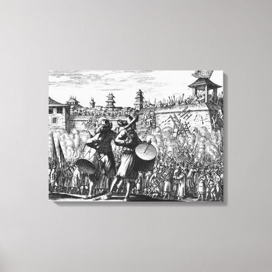 Battle scene canvas afdruk (Voorkant)