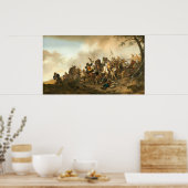Battle Scene - Philips Wouwerman Fine Art Poster (Keuken)