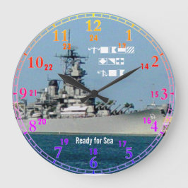 Battle Ship Acrylic Wall Clock Grote Klok
