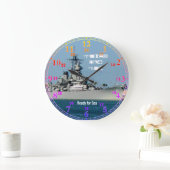 Battle Ship Acrylic Wall Clock Grote Klok (Huis)