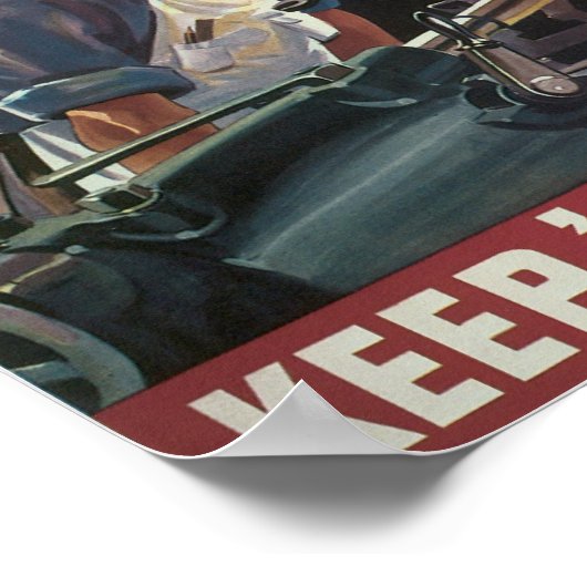 Battle Stations ~ Hou 'Em Fighting' Poster (Hoek)