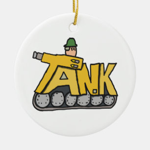 Battle Tank Keramisch Ornament