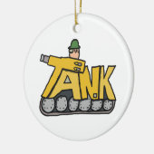 Battle Tank Keramisch Ornament (Links)