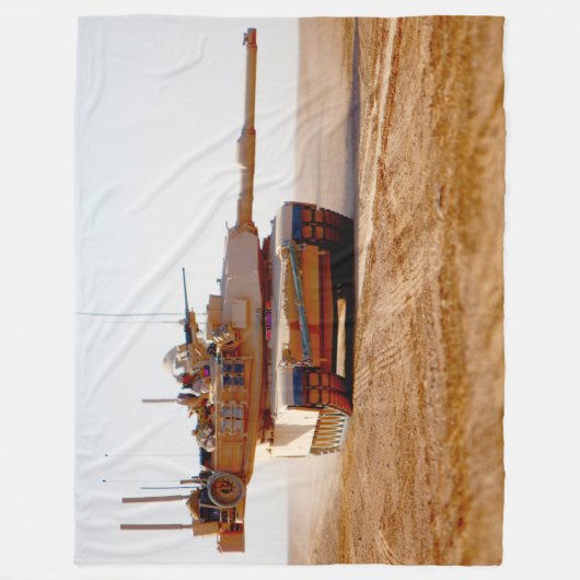 BATTLE TANK - M1-Abramen Fleece Deken (Voorkant)