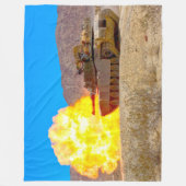 BATTLE TANK - M1-Abramen Fleece Deken (Voorkant)
