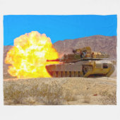 BATTLE TANK - M1-Abramen Fleece Deken (Voorkant (Horizontaal))