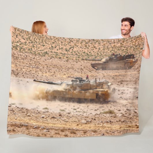 BATTLE TANK - M1-Abramen Fleece Deken (In situ)