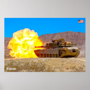 BATTLE TANK - M1-Abramen Poster